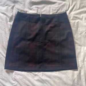 Dark Plaid Skirt